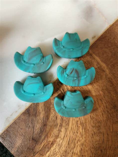 Cowboy hat turquoise brown swirl-UPE4 – Daisyland Teething Co