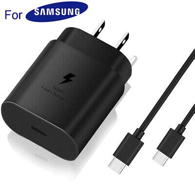 For Samsung Galaxy S24 S23 S22 S21 S20 Ultra 25W Super Fast Charger & 3FT Cable | eBay