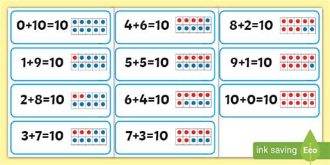 👉 Number Bonds of 10 Flashcards (teacher made)