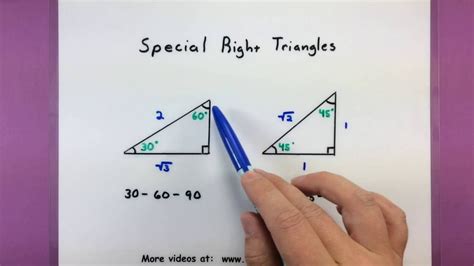 Trigonometry - Special triangles - YouTube