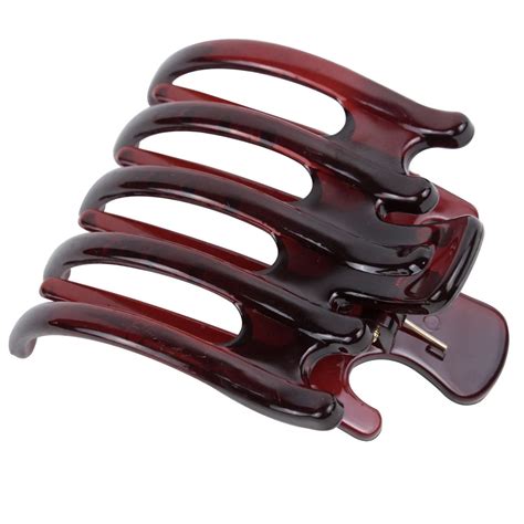 Women Lady Girls Non Slip Grip Large Claw Hair Clip Clamp,Coffee-in ...