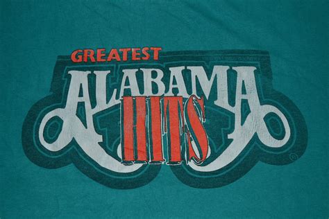 OldSchoolZone: Vintage 1981 ALABAMA band The Greatest Hits Tour T-shirt