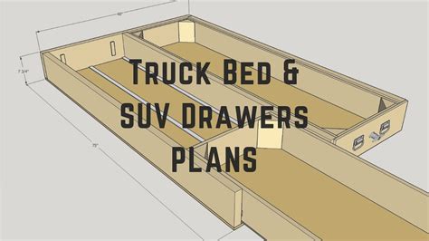 Truck Bed Drawers Plans W/ Build Video - Etsy