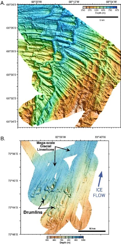 Examples of multibeam swath bathymetry from the middle shelf. Locations... | Download Scientific ...