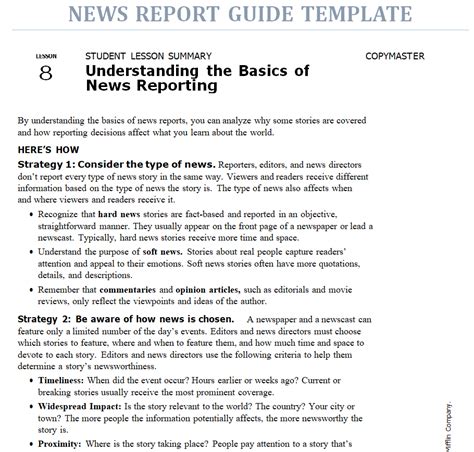 11+ BEST News Report Templates in MS WORD - Day To Day Email