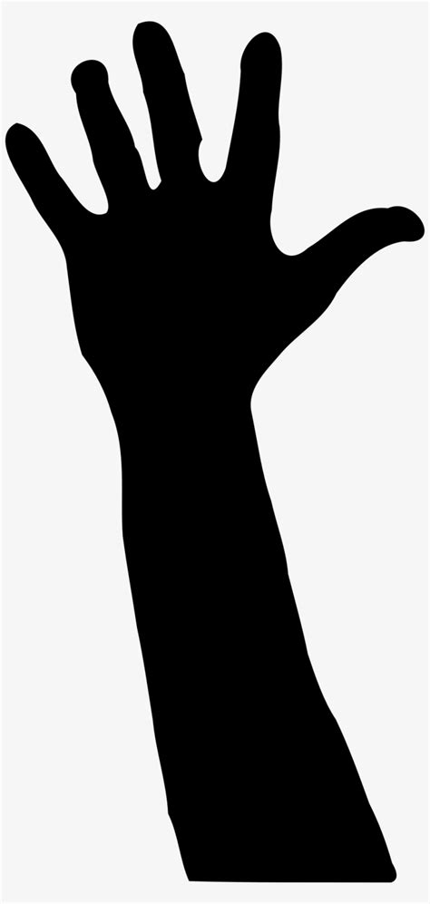 Open Hand Silhouette Png - Raised Hand Clip Art Free PNG Image | Transparent PNG Free Download ...