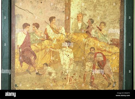 Wall painting from Pompeii in Campania Italy W Rawlings Stock Photo - Alamy