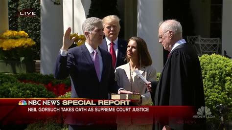 Neil Gorsuch Sworn In as Supreme Court Justice - NBC News