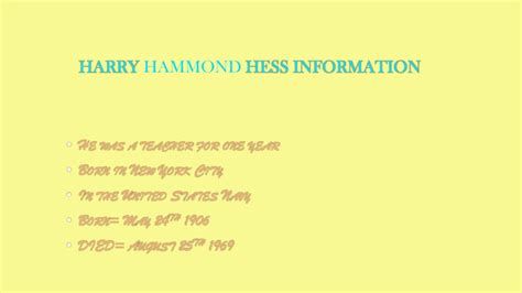 PPT - Harry Hess PowerPoint Presentation, free download - ID:1974265