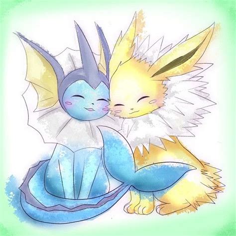 Vaporeon And Jolteon Love Story