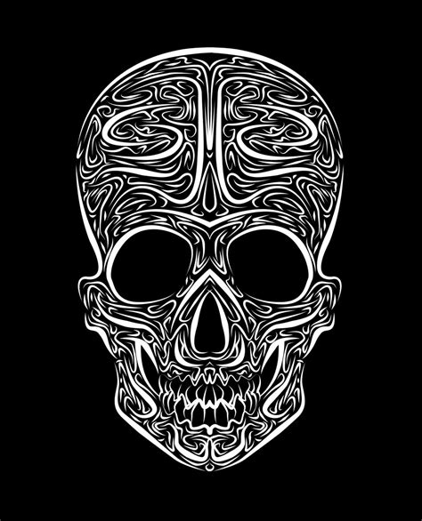 Skull Tribal Vector by Mental4Metal666 on DeviantArt