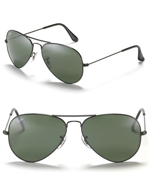 Ray-ban Classic Aviator Sunglasses in Black for Men | Lyst