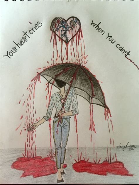 The 25+ best Sad drawings ideas on Pinterest | Alone art, Depression drawing and Drowning art