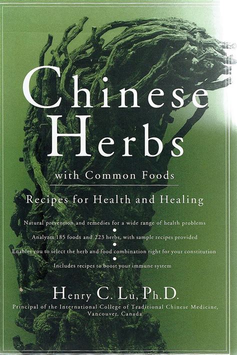 Chinese Herbs With Common Foods Lu Henry C | Marlowes Books