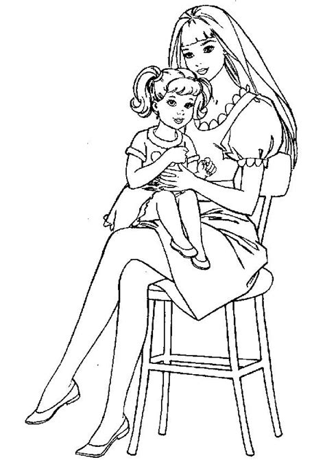 Mother And Baby Coloring Pages at GetColorings.com | Free printable colorings pages to print and ...