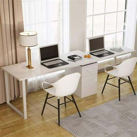 Tribesigns Rotating L-Shaped Computer Desk, 55 Inches Modern Corner ...