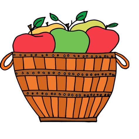 clipart basket of apples - Clip Art Library