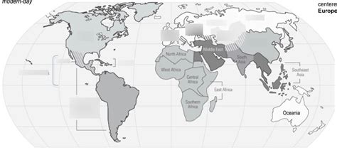 AP World History Map Regions Part 1 Diagram | Quizlet