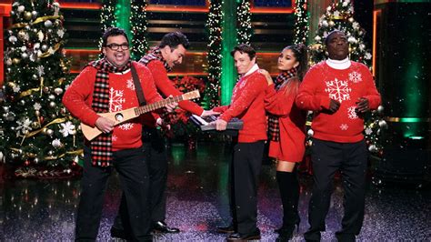 Ariana Grande, Jimmy Fallon Sing 'I Wish It Was Christmas Today' | Us ...