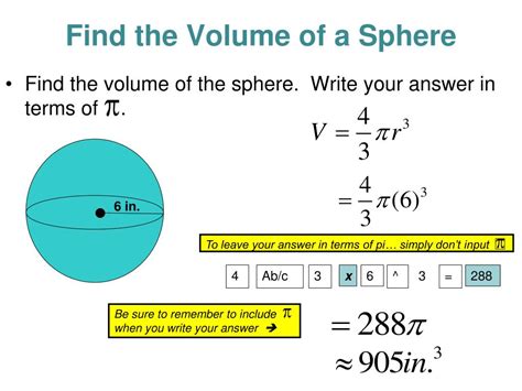 Sphere Volume