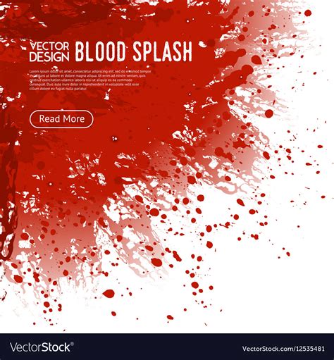 Blood splash background webpage design poster Vector Image