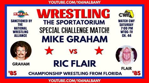 Mike Graham vs Ric Flair (1985) (Wahoo & Jesse Barr Interfere ...