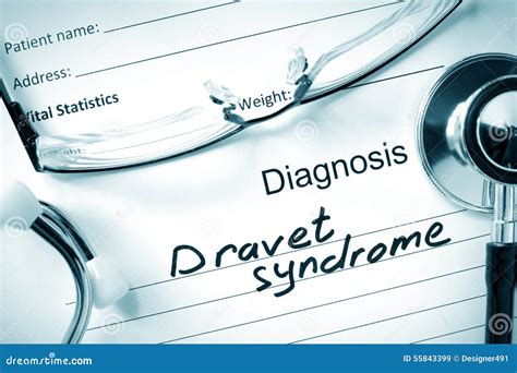 Diagnosis Dravet Syndrome and Tablets. Stock Image - Image of treatment, medical: 55843399