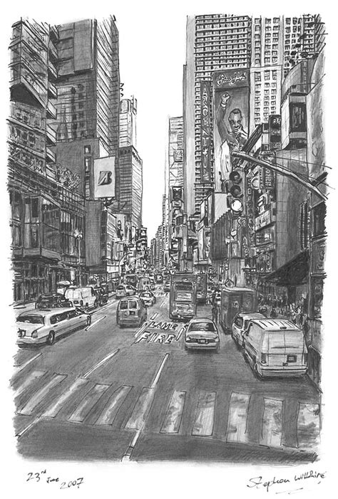 NYC. Stephen Wiltshire pencil drawings | City drawing, Urban landscape, Street scenes