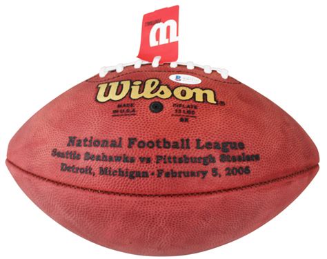 Jerome Bettis Signed Super Bowl XL Logo Official NFL Football Inscribed ...