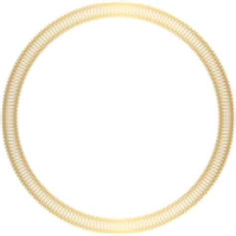 Gold Round Deco Border Transparent Clip Art Image | Gallery Yopriceville - High-Quality Free ...