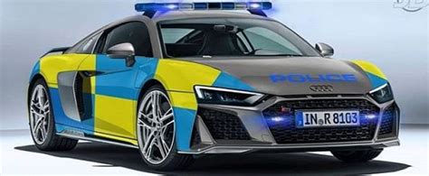 2019 Audi R8 Police Car Rendering Looks Legit - autoevolution