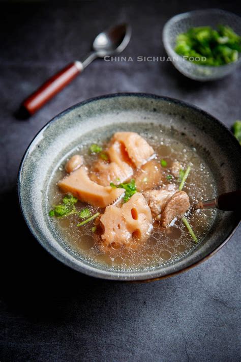 Lotus Root Soup with Pork Ribs - China Sichuan Food