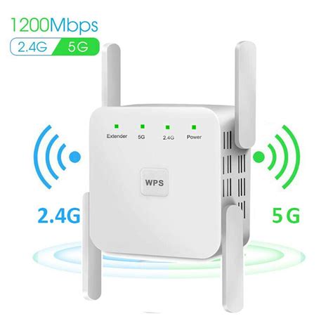 1200Mbps WiFi Extender Range Signal Booster Wireless Dual-Band Network Repeater - Walmart.com