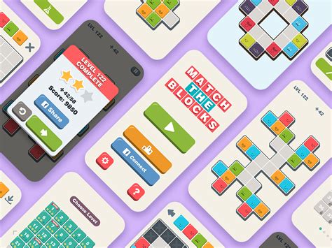 Match The Blocks - Mobile puzzle game by Baruch Nave on Dribbble