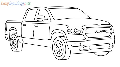 Truck Drawings Step By Step