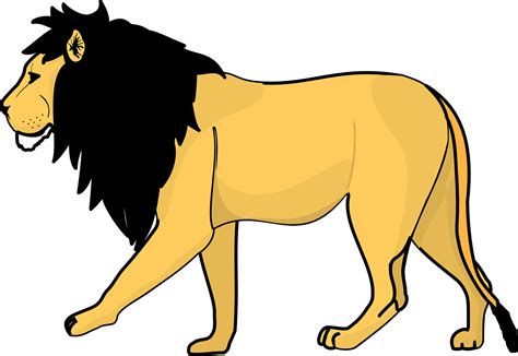 Download Lion, Yellow Lion, Cartoon. Royalty-Free Vector Graphic - Pixabay