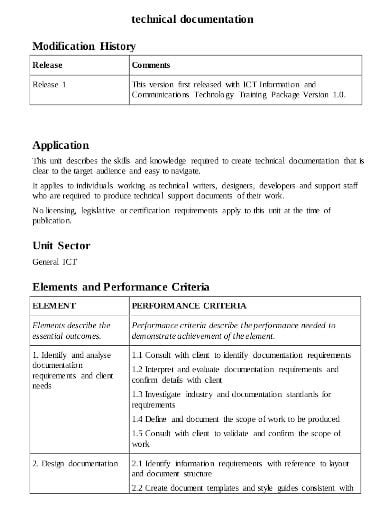 19+ Technical Documentation Templates in PDF | MS Word