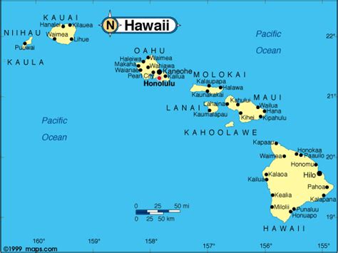 Hawaii Base and Elevation Maps