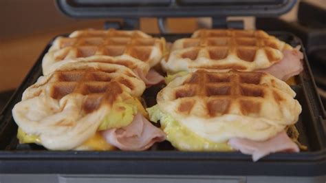 4-Ingredient Breakfast Stuffed Waffles recipe