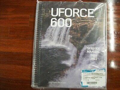 CFMOTO UForce 600 UTV UF600 SERVICE MANUAL 2021 - NEWER SM-UFORCE600-21 ...