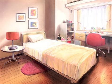 Anime Landscape: Bedroom (Anime Background) | Living room background, Anime background, Living ...