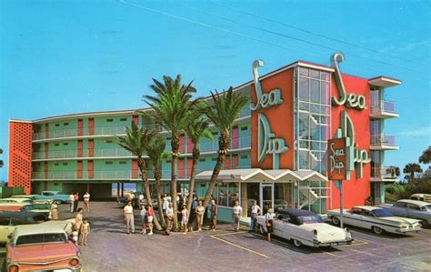 Sea Dip Motel . Daytona Beach, Florida in the 50's | Old Photos | Pinterest | Sea dip, Daytona ...