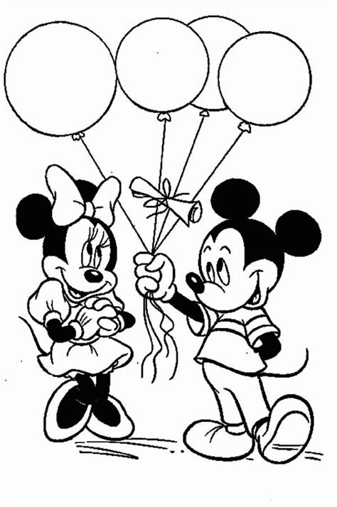 colouring pages mickey and minnie mouse - Clip Art Library