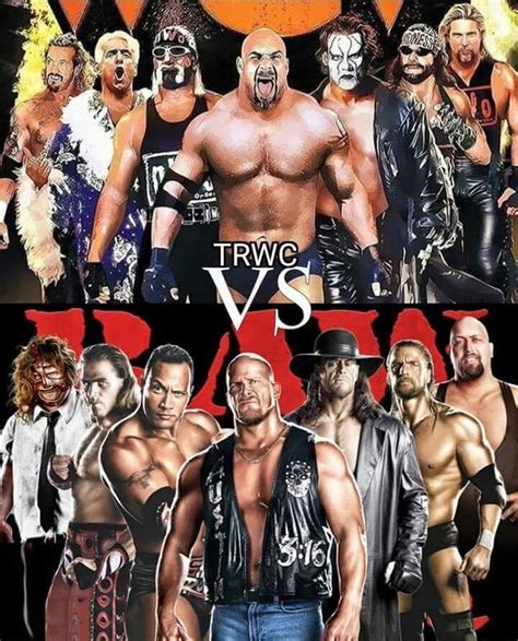 WCW Monday Night Nitro vs WWE Monday Night Raw. The Monday Night War. | Wrestling stars, Watch ...