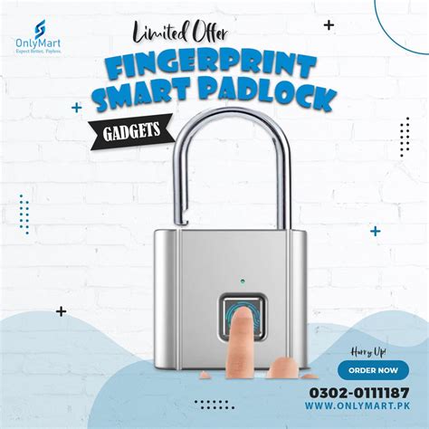 Fingerprint Smart Padlock - Only Mart - Secure Touch Pro