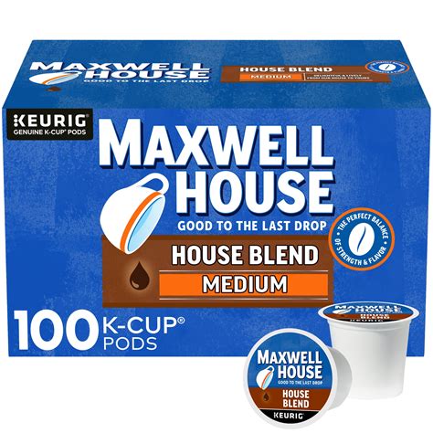 Maxwell House House Blend Medium Roast K-Cup® Coffee Pods, 100 ct. Box - Walmart.com - Walmart.com