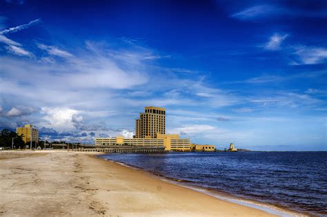 Biloxi, Mississippi, casinos and buildings along Gulf Coast shore | Drive The Nation