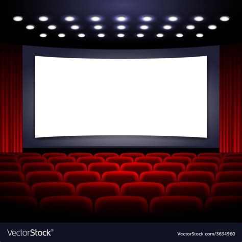 Movie theatre design Royalty Free Vector Image