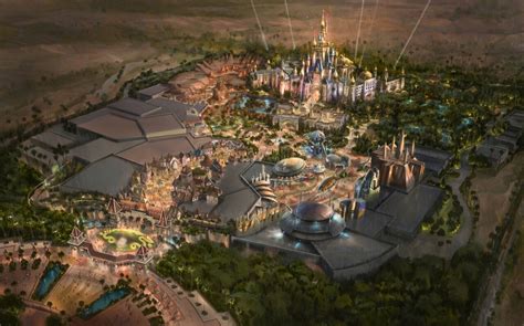 CONCEPT ART: Disneyland Dubai Was Planned to Include a Giant Castle ...