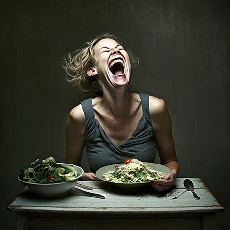 AI-Generated Images of Women Laughing Alone With Salad Are Terrifying